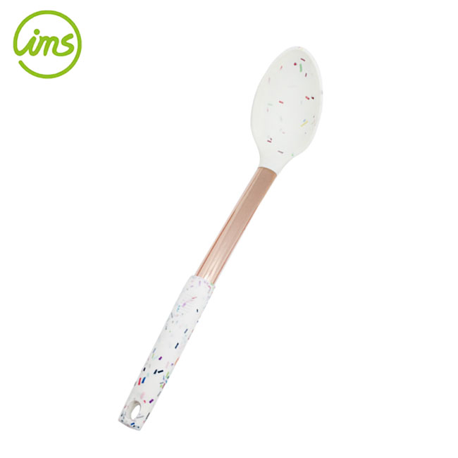 cuillère de service, silicone/ss430/nylon